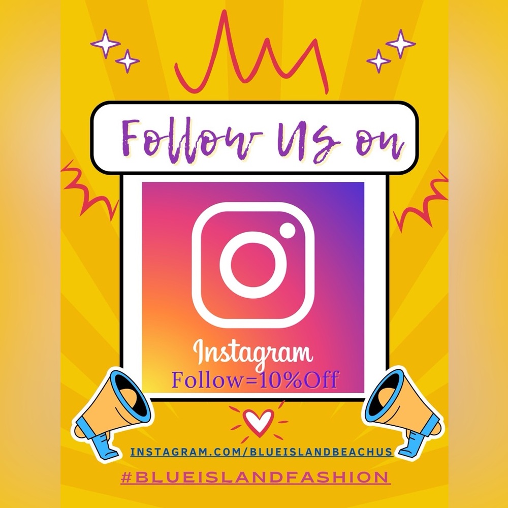 FOLLOW US ON INSTAGRAM! @blueislandbeachus